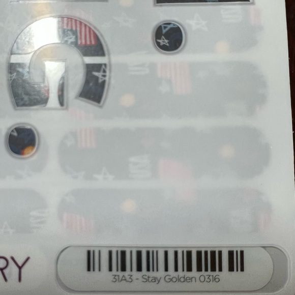 Jamberry Nail Wraps - Stay Golden (US Olympics) - Picture 2 of 4